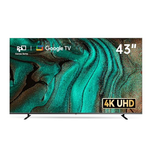 FPD 43 Inch Smart TV Flat Screen Frame LED Television Full HD 1080p Google Cast Built in, Streaming Live Ultra Thin HDR10 Android TV, Bluetooth, Vesa, Hdmi, WiFi (Palette-Series 2025)