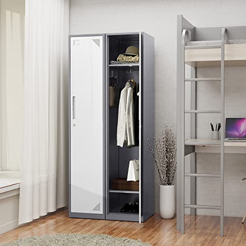Metal Locker Cabinet with 4 Doors, 71
