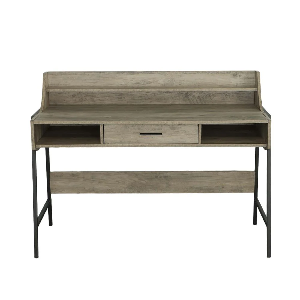 Progressive Furniture Maple Engineered Wood Accent Desk in Driftwood/Metal