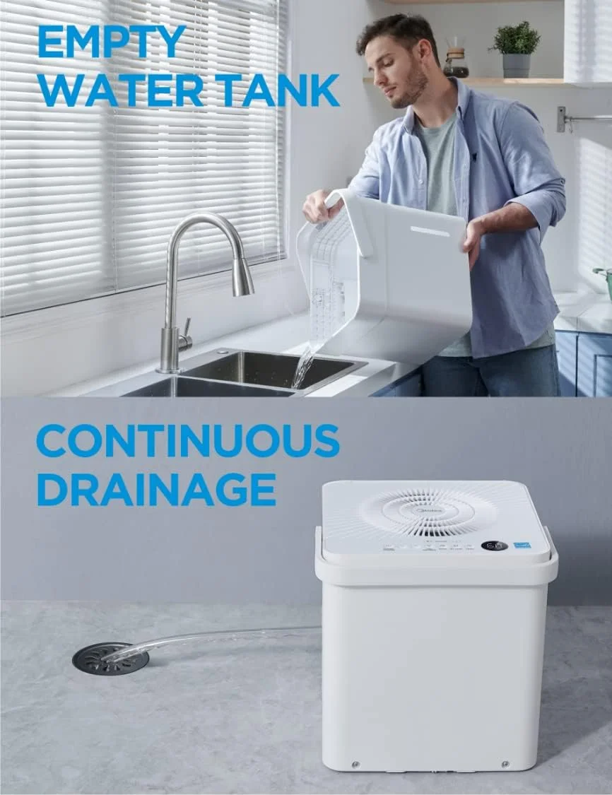 Midea Cube 20-Pint Smart WiFi Dehumidifier, Coverage up to 2,000 sq. ft.