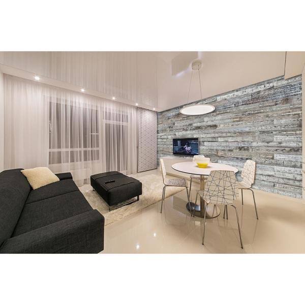 Easy Planking E-110 Thermally-Modified Barn Wood Wall Planks 48 in. 10 Sq. ft, 6