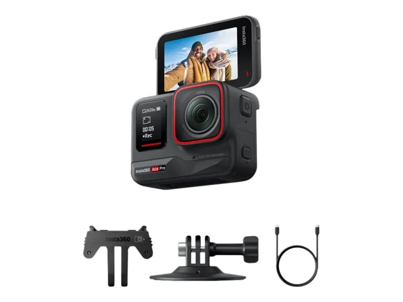 Insta360 Ace Pro - Action camera - 8K / 24 fps - Leica - Wi-Fi, Bluetooth - underwater up to 30ft - black