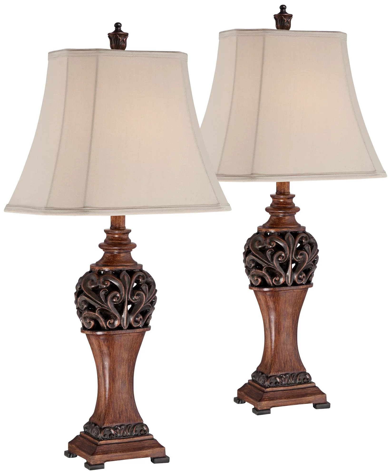 Regency Hill Exeter Traditional Table Lamps 30