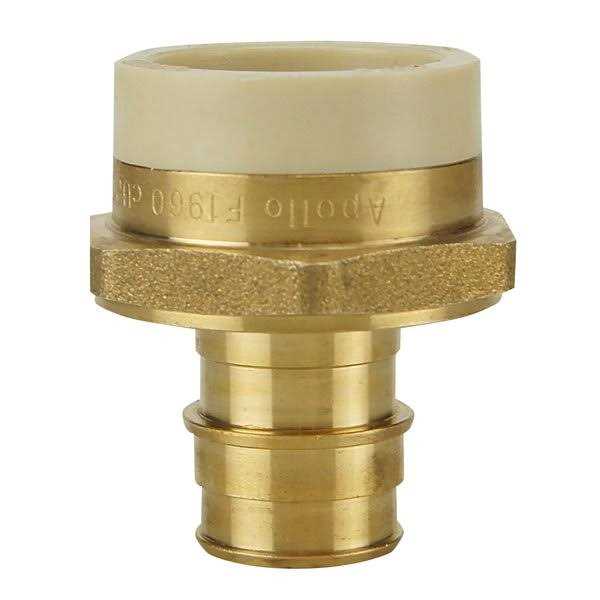 Apollo 3/4 in. Brass PEX-A Barb x 3/4 in. Schedule 40 PVC Straight Adapter EPXPVC34