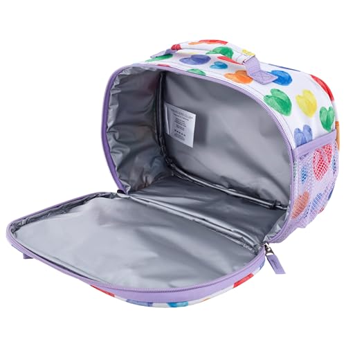 Travelers Club 5 Piece Kids' Luggage Set, Black Polkadot