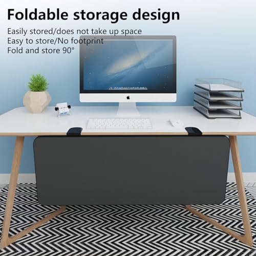 Ergonomics Desk Extender Tray - Foldable Keyboard Extender for Desk, Table Mount Arm Wrist Rest Shelf Computer Elbow Arm Support(20.5inches×10inches）