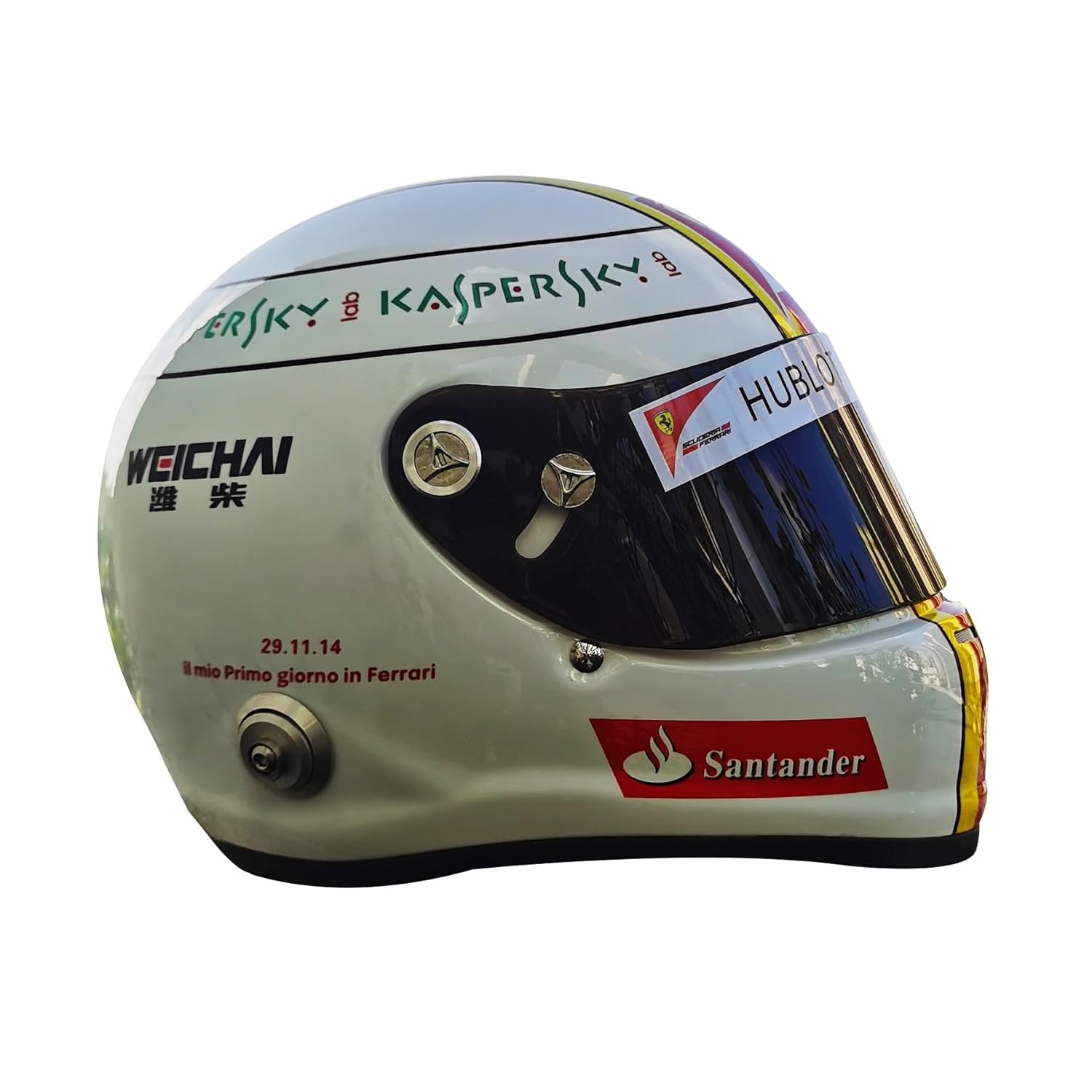QJ 2015 S VETTEL F1 HELMET HAND-PAINT FULL SIZE 1:1