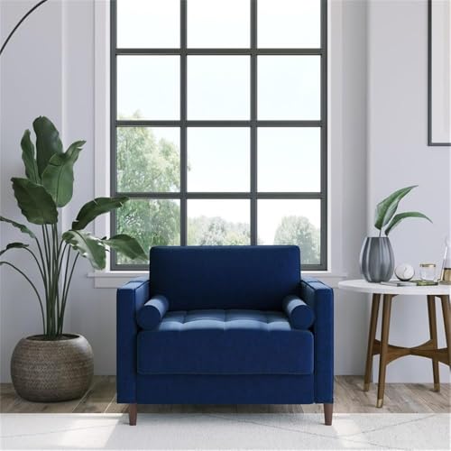 Lifestyle Solutions Lexington Armchair, Navy Blue