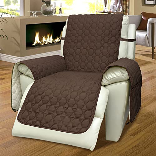 RBSC Home Recliner Chair Cover 30 Inch Beige Recliner Covers 100% Waterproof Anti-slip Large Recliner Slipcovers for Pets Dogs Cats Washable Protector(30