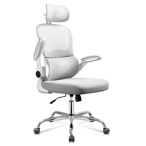 DEVAISE Office Chair, Breathable Black Mesh Elegance with Ergonomic Comfort for Professionals & Gamers