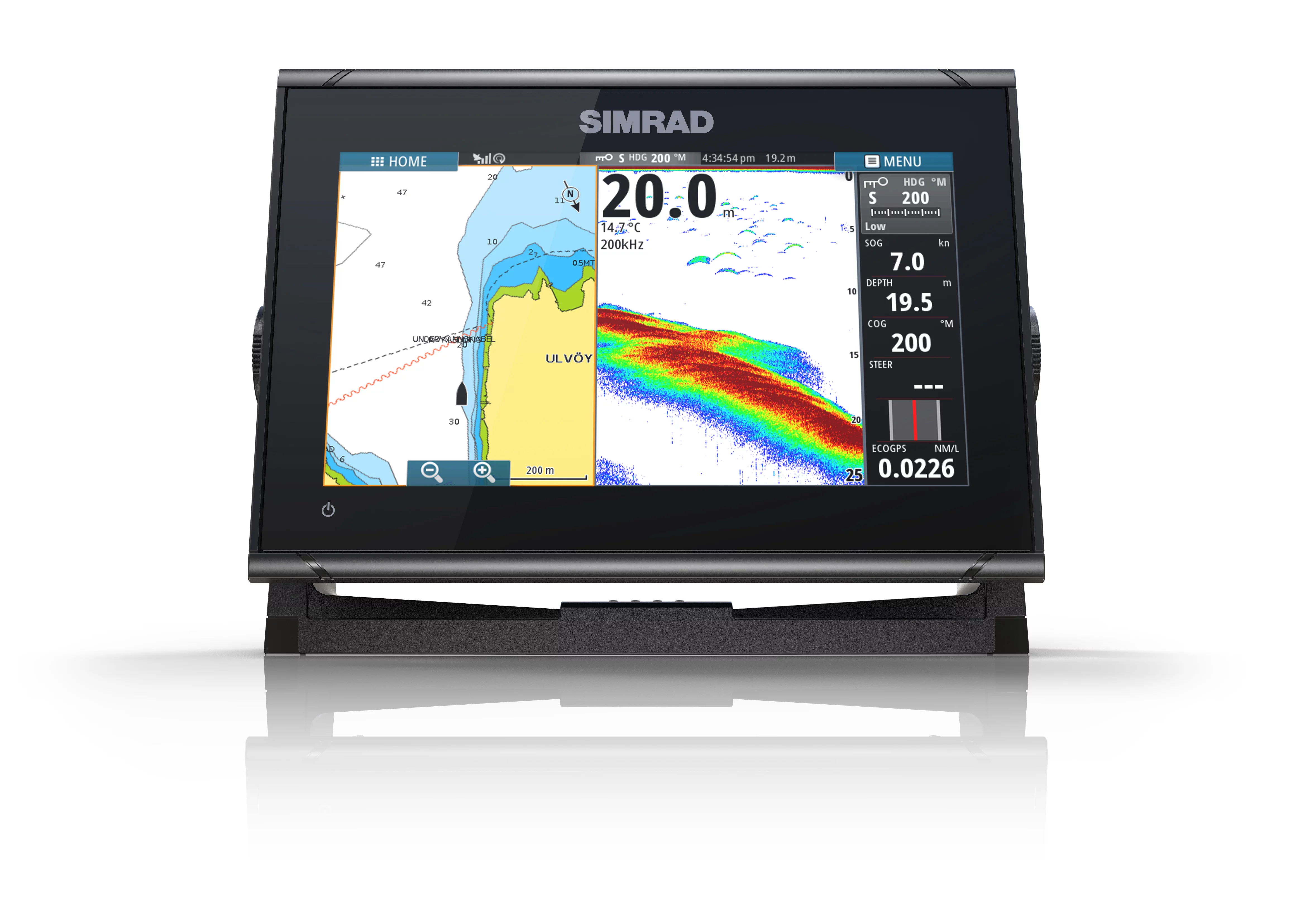 Simrad GO9 XSE with Active Imaging 3-in-1 Transducer + C-Map Discover, GPS Chart-Plotter