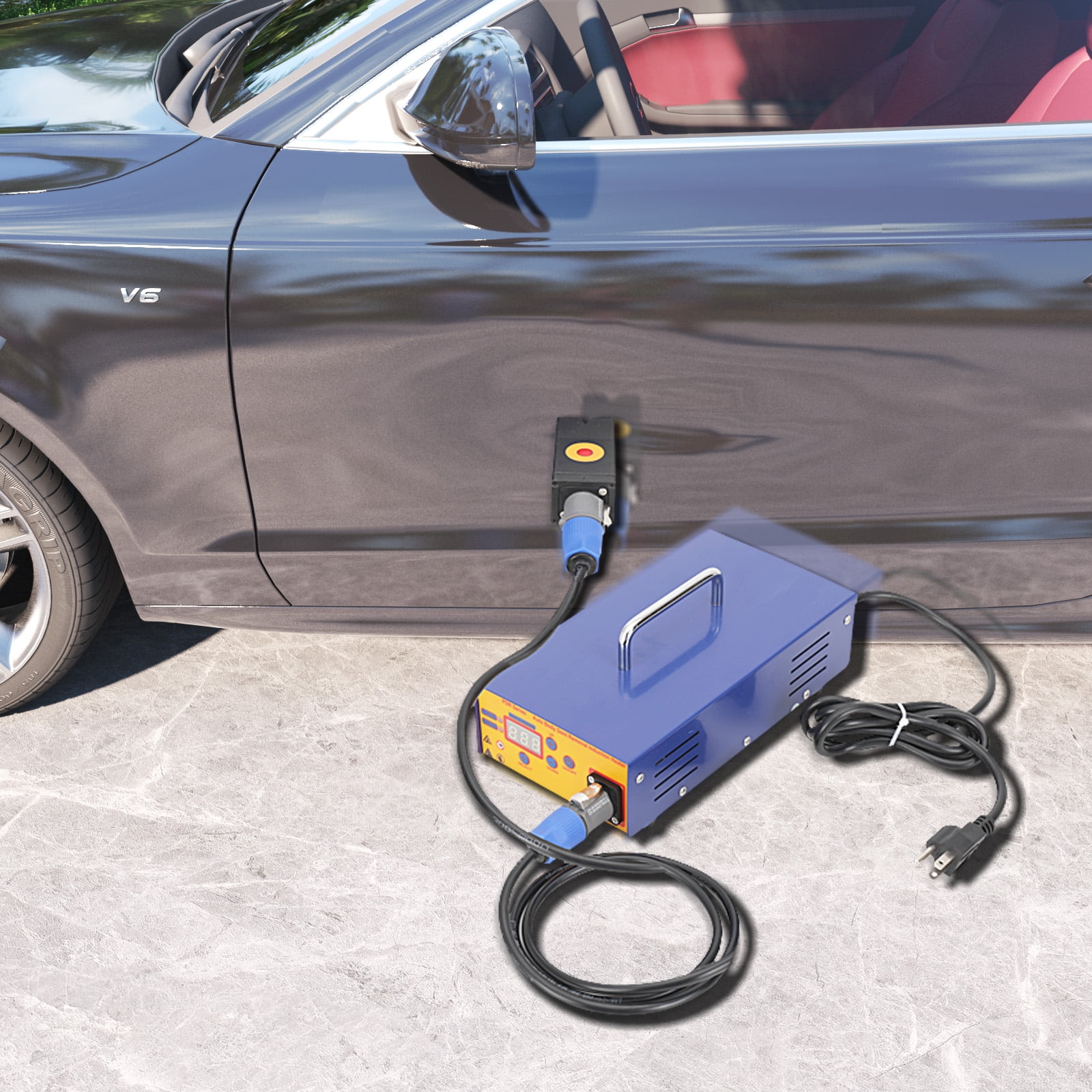 TABODD 1380W Magnetic Induction Dent Repair Machine Car Body Paintless Dent Repair Removing Tool Electromagnetic Induction Heater Hot Box