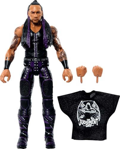 Mattel WWE Elite Collection Top Picks Action Figure & Accessories Set, Damian Priest 6-inch Collectible with Swappable Hands, Ring Gear & 25 Articulation Points