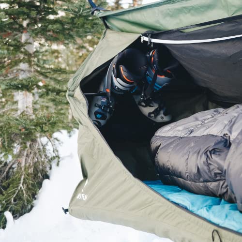 Haven Tents Lay Flat Hammock Tent - Waterproof Tent & Camping Hammock with Mosquito Net - Includes Insulated Pad and Rainfly - Haven Tent, Haven XL, Haven Safari