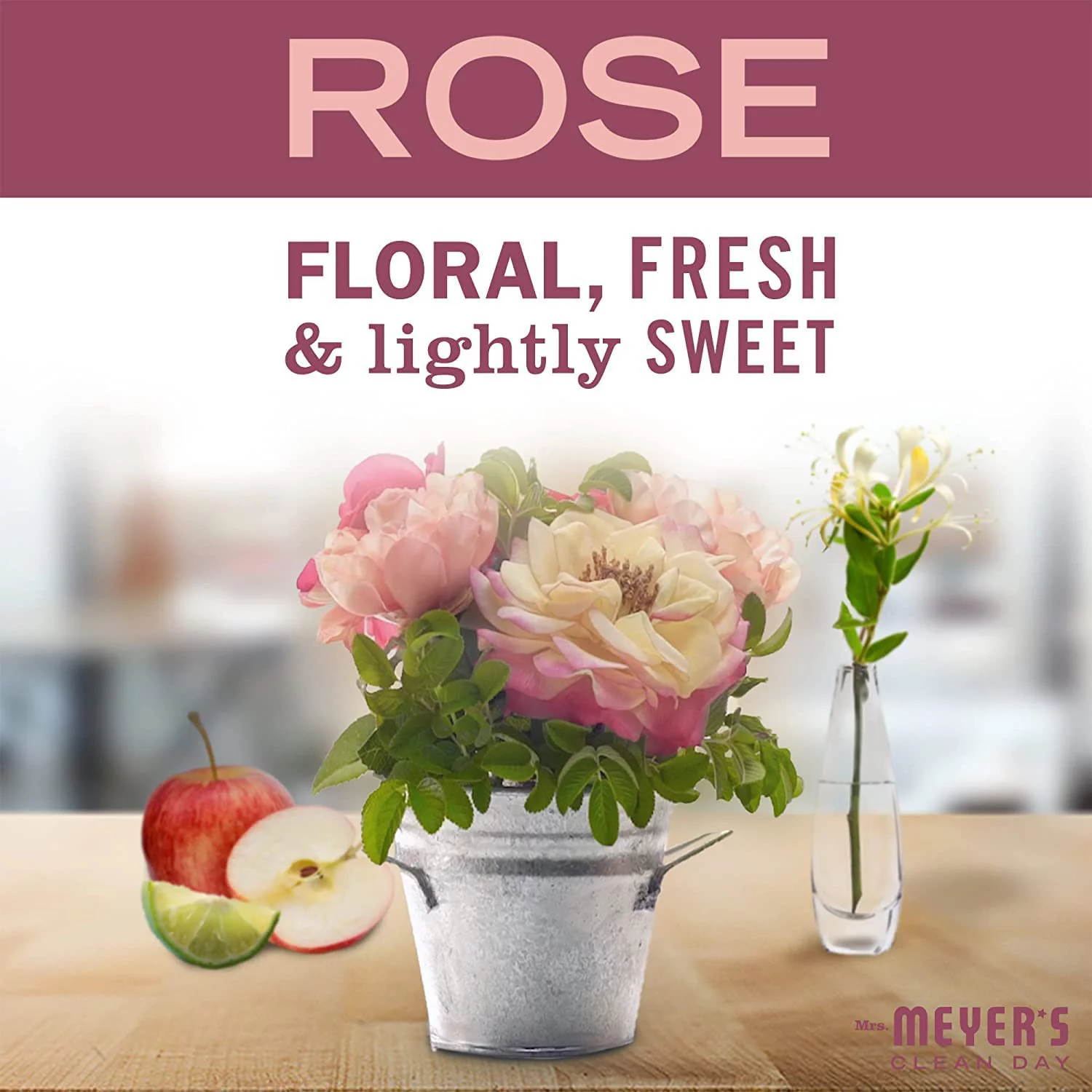 Mrs. Meyer's Spring Scent Room Freshener Variety, 1 Rose, 1 Lilac, 1 Mint, 8 oz each, 1 CT