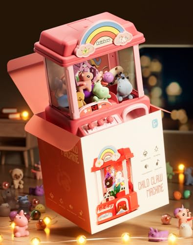 Claw Machine for Kids and Adults with Mini Prizes|Toys for Ages 8-13 Girls|Candy Machine Birthday Gifts for 6 7 9 10 12 Years Old