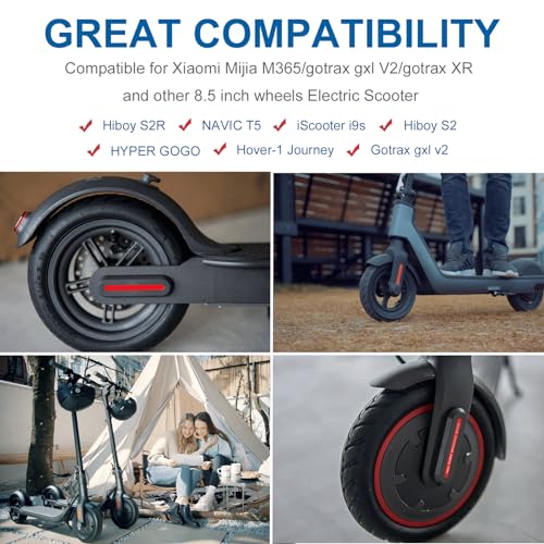 8.5 Inch Scooter Tire, 50/75-6.1 Inner Tube Tire for Gotrax GXL V2 XR Apex XL Rival Hiboy S2 Hover 1 iScooter Electric Scooter Replacement Wheels, 8.5 '' 8 1/2x2 Front Rear Pneumatic Tyre