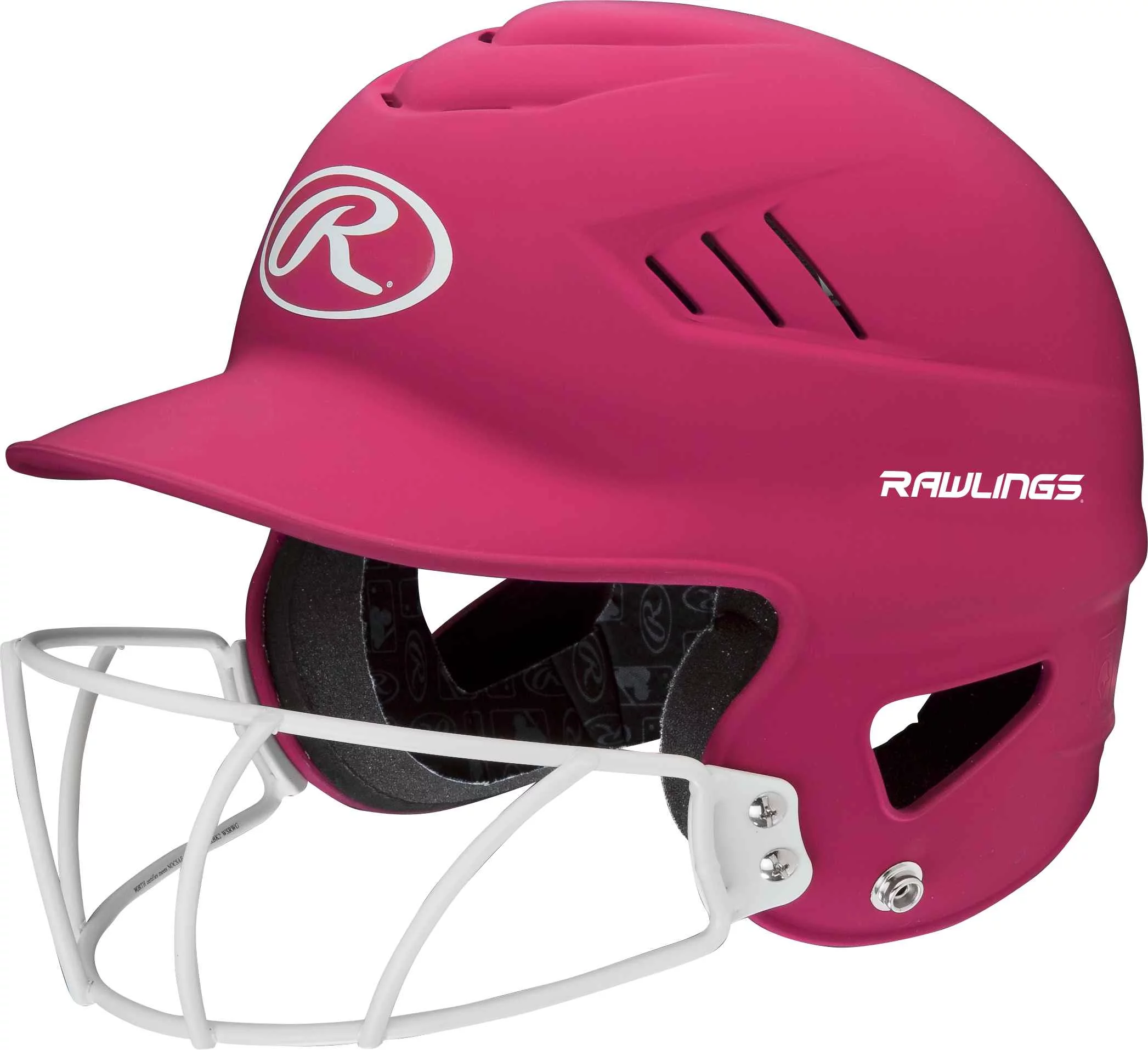 Rawlings Coolflo Highlighter Batting Helmet | Pink | Adult
