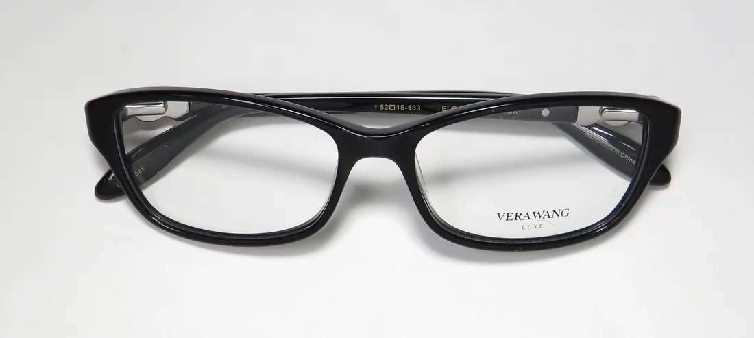 VERA WANG Eyeglasses ELGANTINE Black 52MM