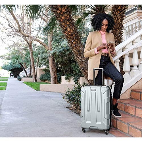 Samsonite Centric Hardside Expandable Luggage with Spinner Wheels, Blue Slate, Carry-On 20-Inch