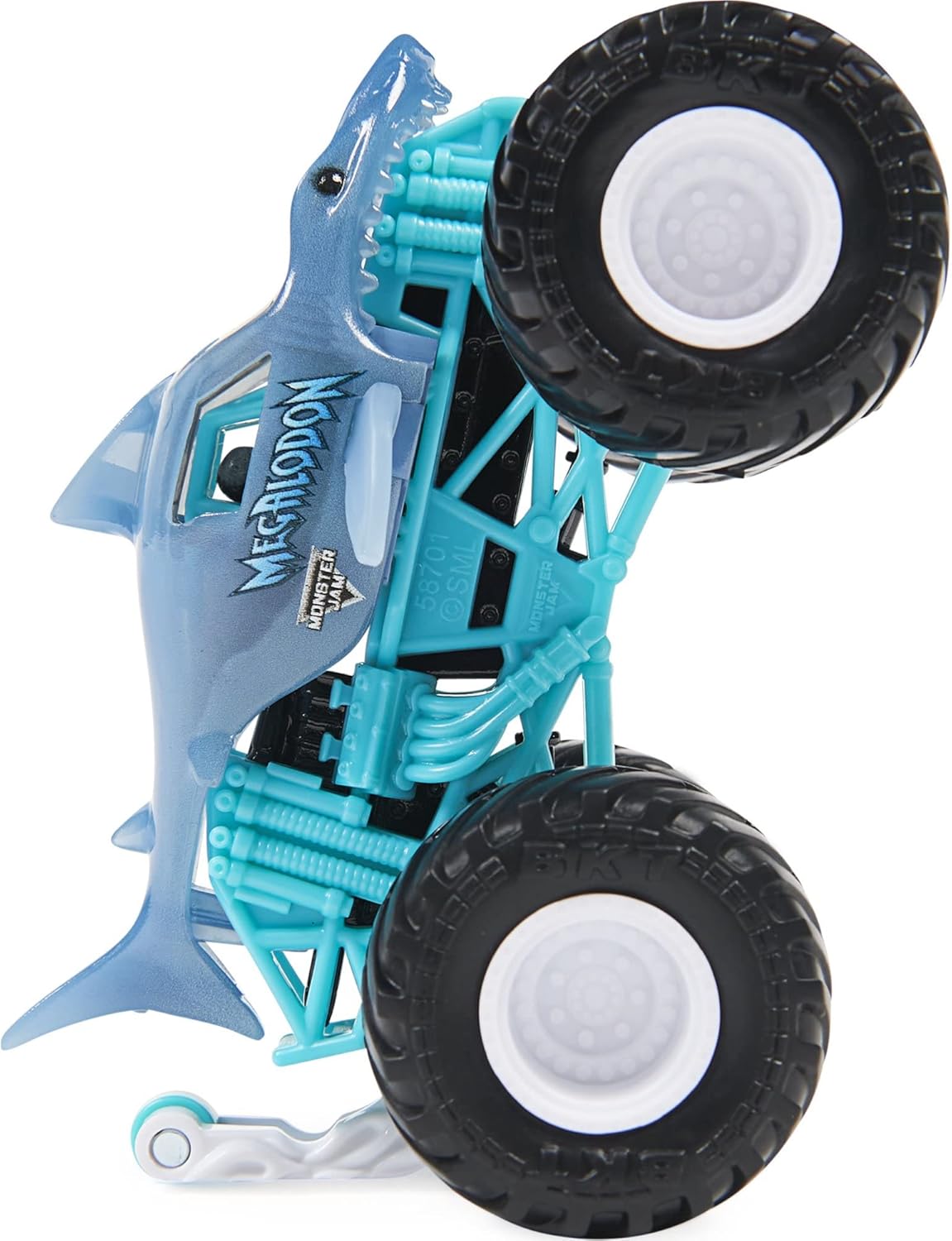 Monster Jam 2021 Spin Master 1:64 Diecast Monster Truck with Wheelie Bar: Shear Madness Megalodon