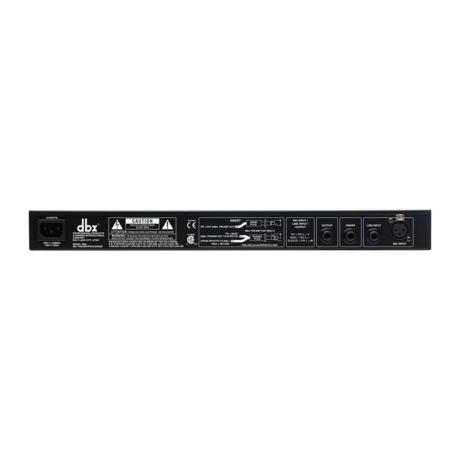 dbx 286s Microphone Preamp & Channel Strip Processor