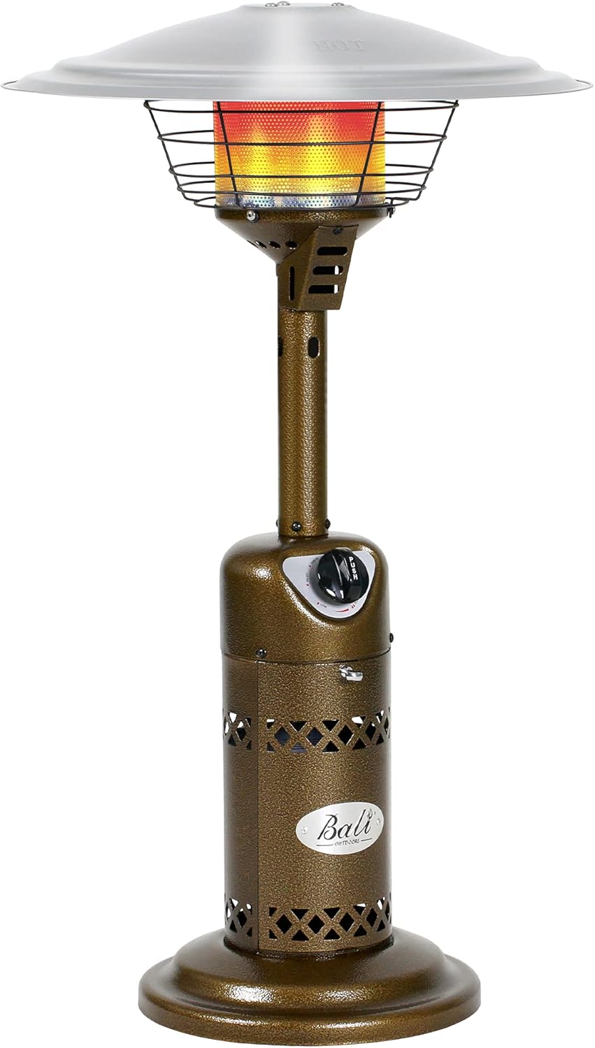 BALI OUTDOORS Patio Heater Gas Portable Tabletop Heater Propane Patio Heaters, Outdoor Table Top Heater W/Adjustable Thermostat, Suitable For Yard, Commercial Restaurant, Gazebo