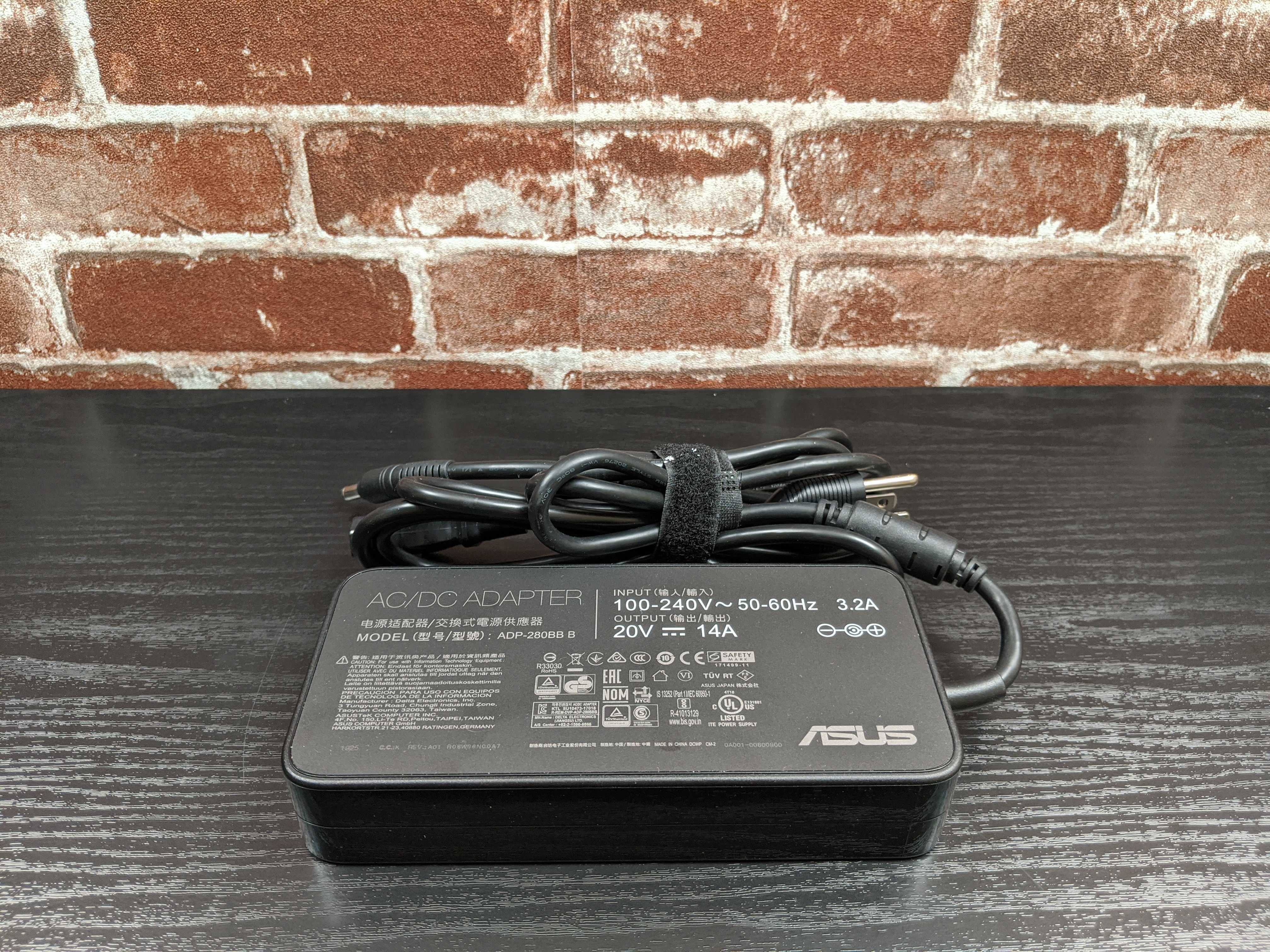 New 280W 20V 14A Ac Charger for Asus Rog G703gx-Ev017fr, G703gs-Ws71, G703gi, Adp-280Bb B Laptop Power Supply Adapter Cord