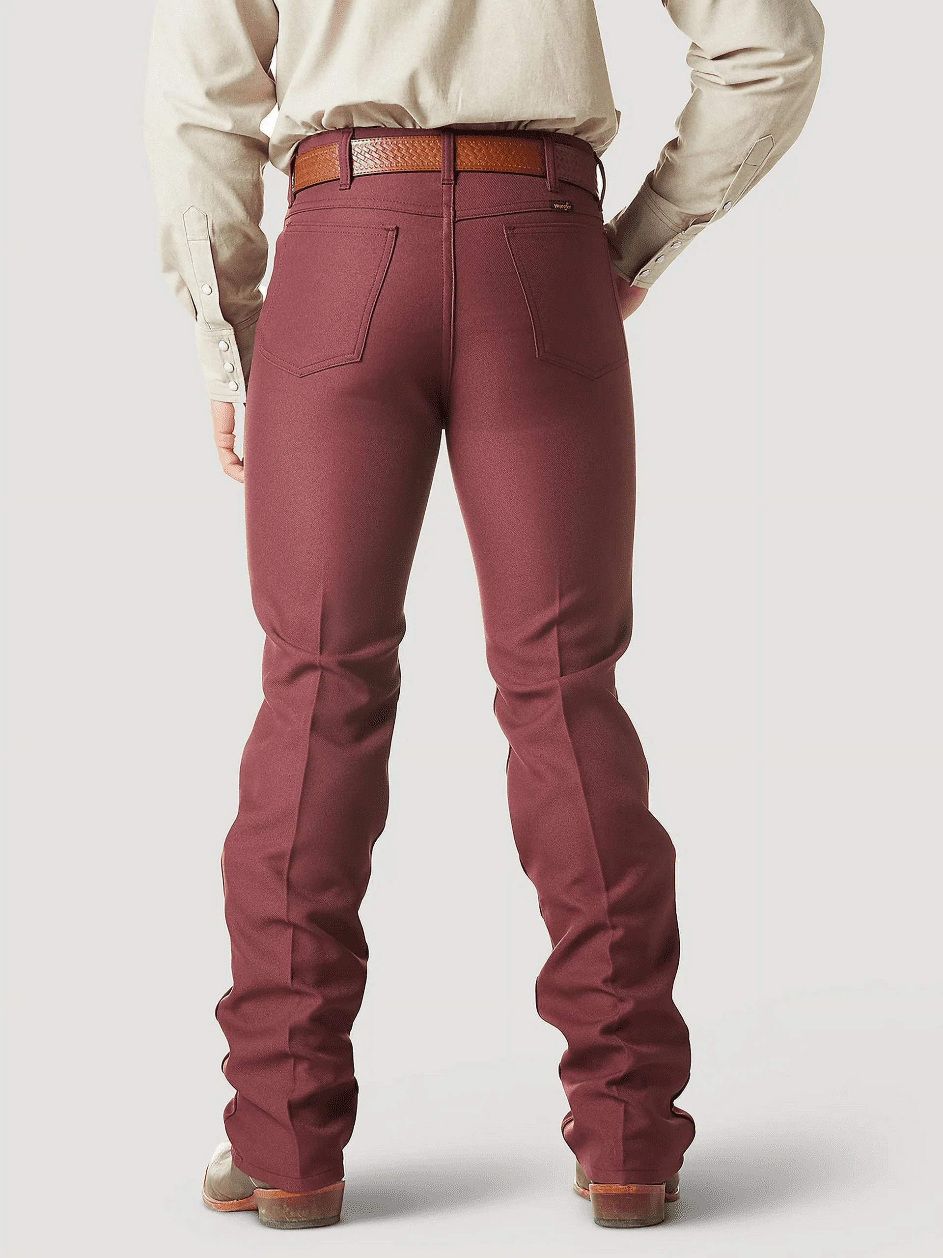 Wrangler Wrancher Polyester Tawny Port - Mens Jeans  - 112336610