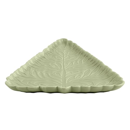 Santa Barbara Design Studio Tree Shaped Serving Plate - Stamped Ceramic Platter, 11