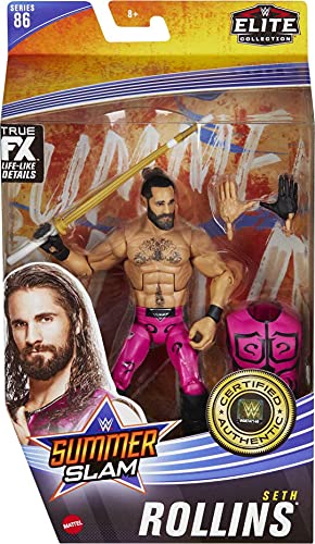 WWE MATTEL Seth Rollins Elite Collection Series 87 Action Figure 6 in Posable Collectible Gift Fans Ages 8 Years Old and Up​