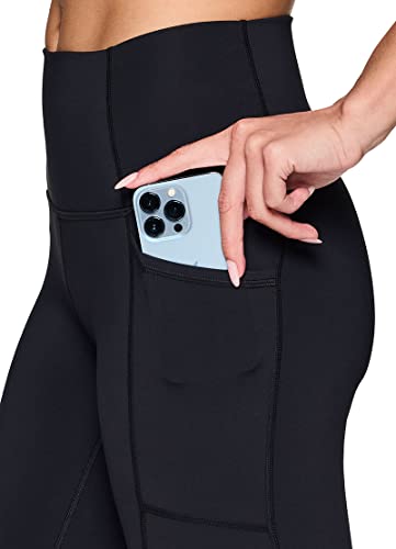 RBX Active Squat Proof Capri Leggings for Women, Ultra Hold High Impact Cropped Workout Yoga Tights with Pockets