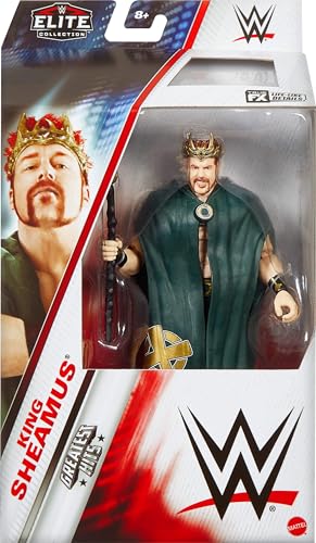 Mattel WWE Elite Action Figure & Accessories, Greatest Hits 2025, 6-inch Collectible King Sheamus with 25 Articulation Points & Swappable Hands