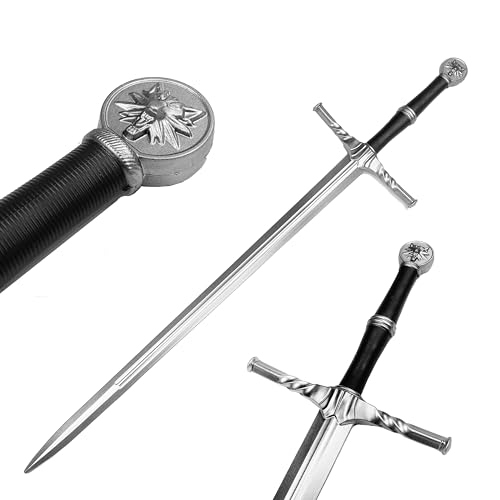 Full Size Medieval Foam Practice Sword for Cosplay LARP Costume Halloween (Wild Hunt)