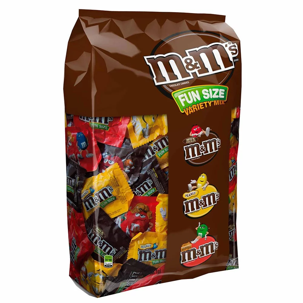 M&Ms Fun Size Chocolate Variety Mix, Bulk Candy For Valentines Day, 85.23-Ounce 150 Piece Bag (10040000509445)