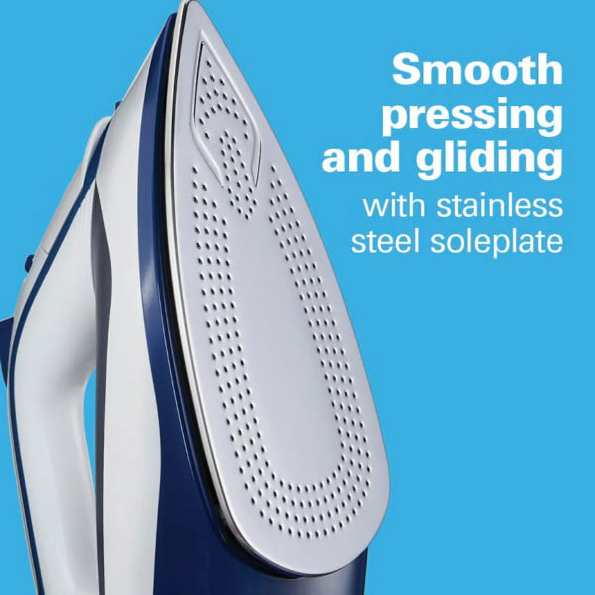 Hamilton Beach Steam Iron, Stainless Steel Soleplate, 14650