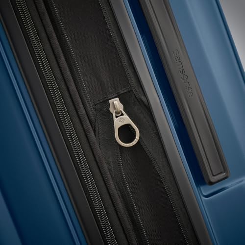 Samsonite Carry-On Pro Front Pocket Hardside Expandable 21-Inch Octiv Luggage: Durable & Impact Resistant, 360° Aero Trac Spinner Wheels, Adjustable Telescopic Handle, TSA Approved Lock - Silver