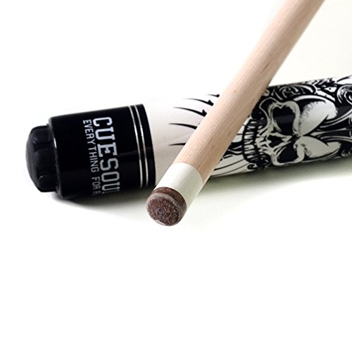 CUESOUL 58 inch 19/20/21 oz 1/2 Maple Pool Cue Stick Kit-Rockin Series