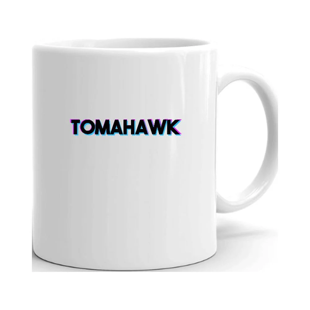 Tri Color Tomahawk Ceramic Dishwasher And Microwave Safe Mug By Undefined Gifts