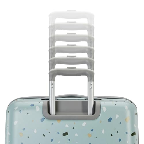 American Tourister Moonlight Hardside Expandable Luggage with Spinner Wheels, Blue Terazzo, 2-Piece Set (20/28)