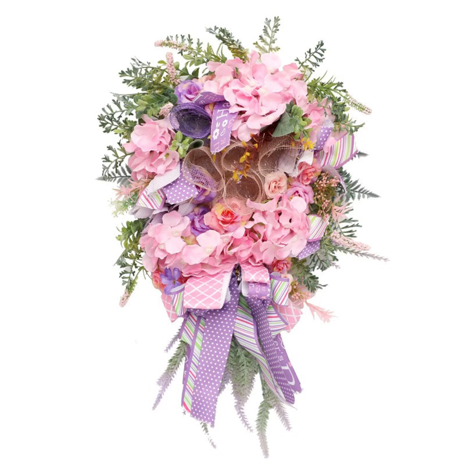 Flowers Spring Wreath Front Door Wreath Field Pendant Door Knocker Wreath Decoration