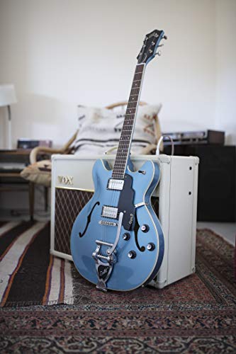Guild Guitars Starfire I DC Semi-Hollow Body Electric Guitar, Pelham Blue, Double-Cut w/tremolo, Newark St. Collection
