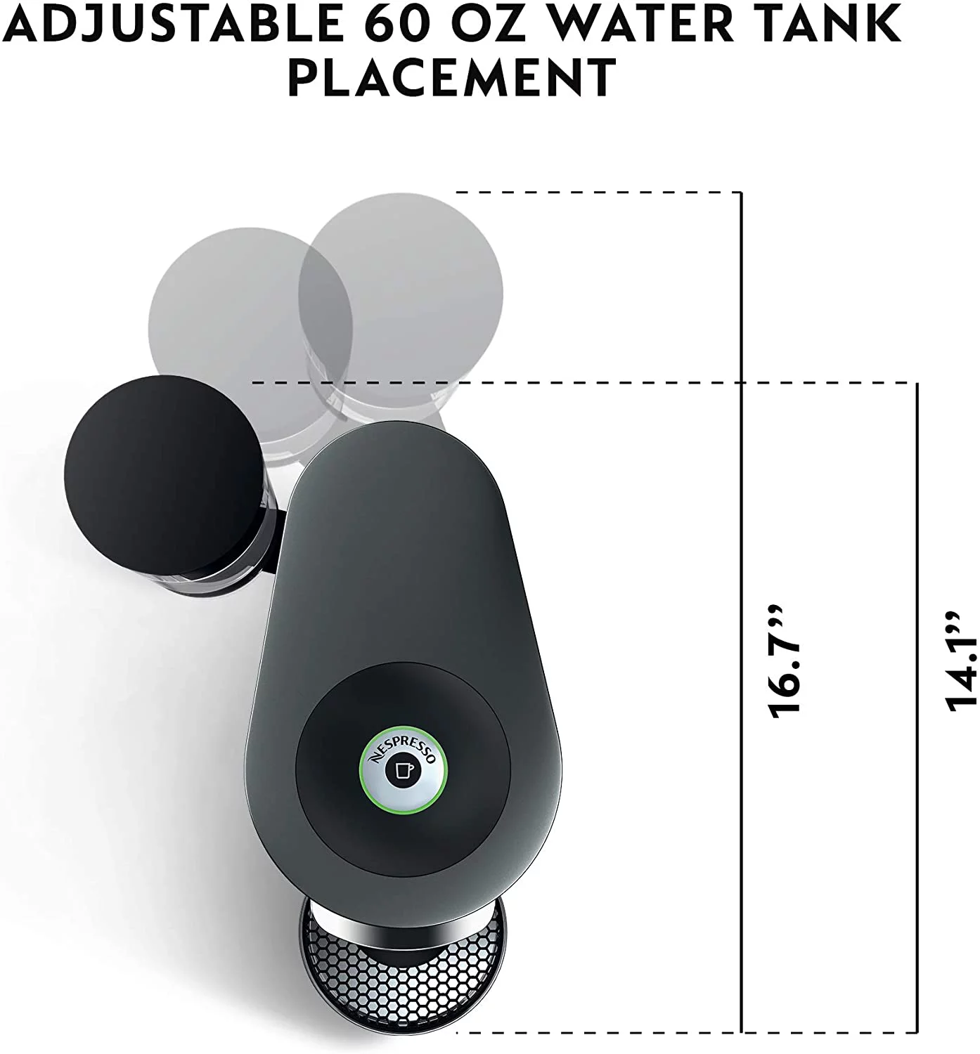 Nespresso Vertuo Plus Coffee and Espresso Maker by De'Longhi  Titan