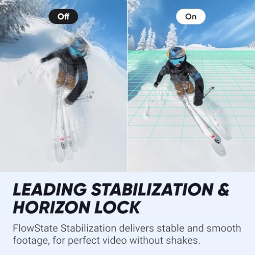 Insta360 X4 Standard Bundle - Waterproof 8K 360 Action Camera, 4K Wide-Angle Video, Invisible Selfie Stick Effect, Removable Lens Guards, 135 Min Battery Life, AI Editing, Stabilization