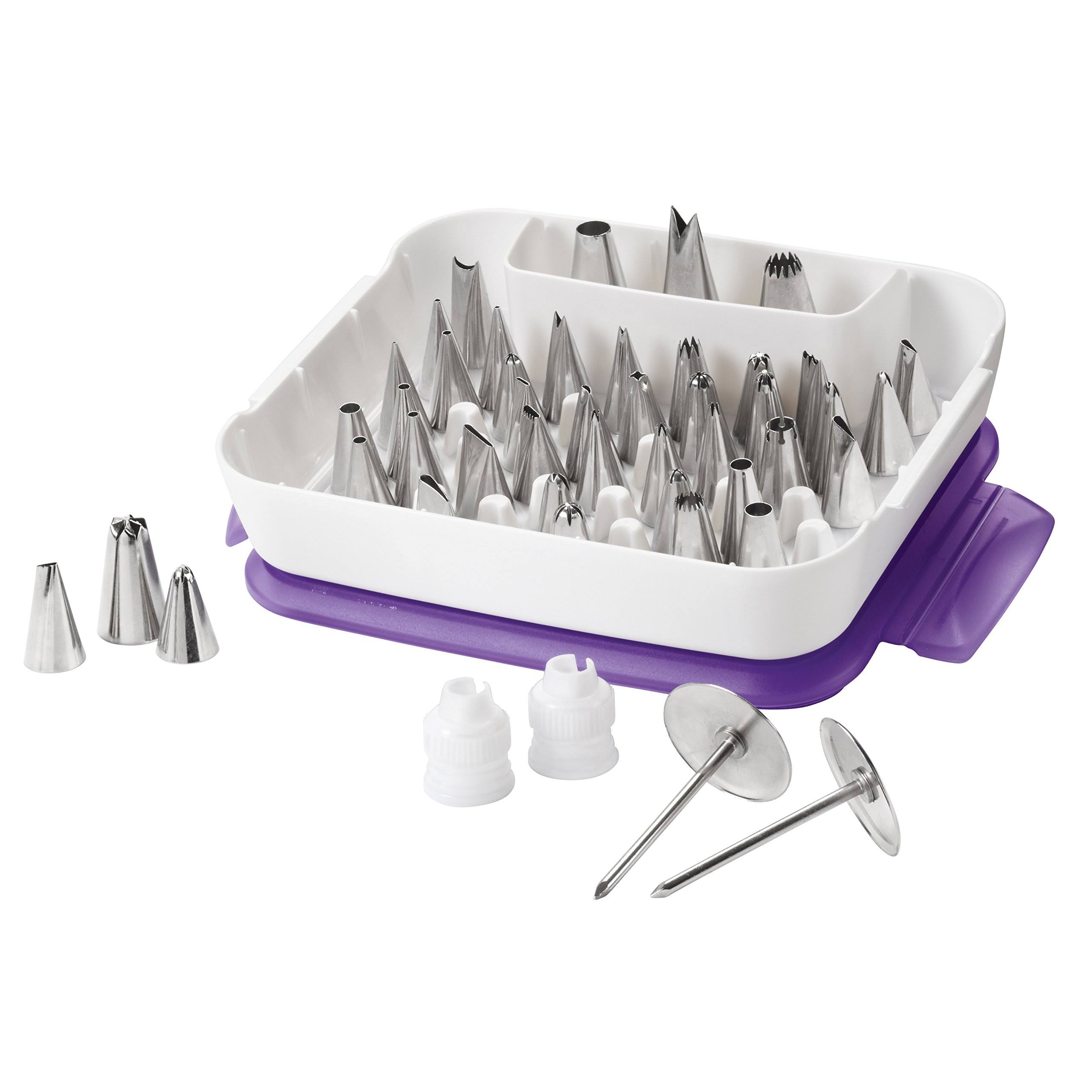 Wilton Master Decorating Tip Set, 55-Piece Decorating Tips, Cake Supplies