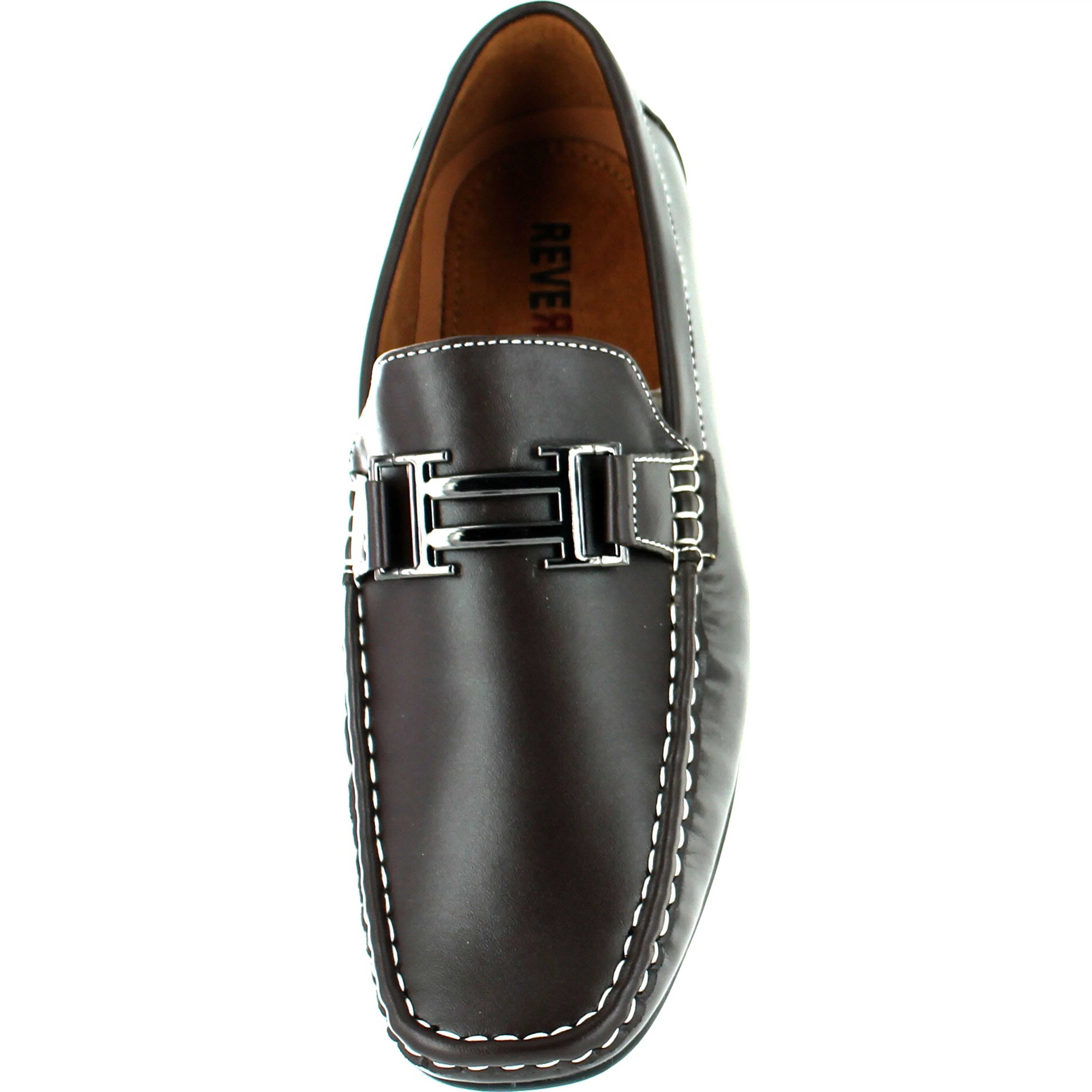 Reverse Mens F41082 European Style Casual Loafers with Chain