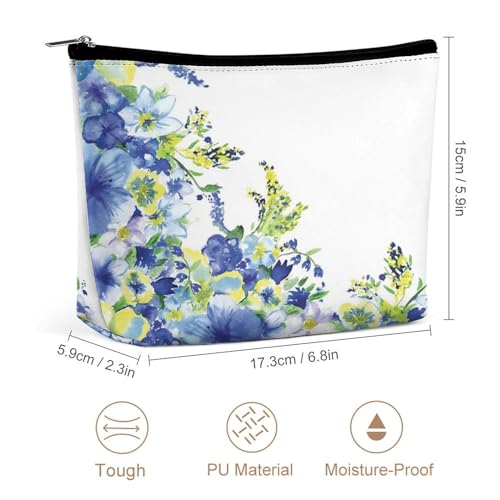 jarenap 2024 Cosmetic Bags for WomenMakeup Bag for Purse PU Leather Makeup Pouch Travel Makeup Bag with Zipper Make Up Bag for Travelling