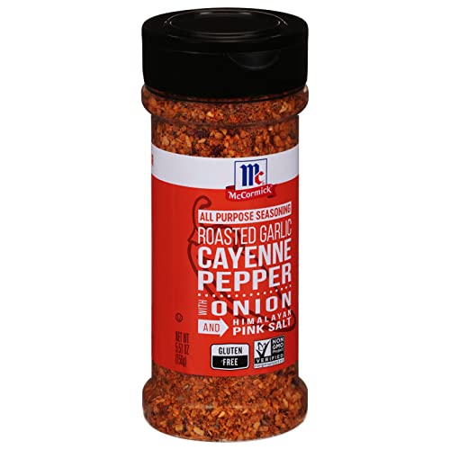 McCormick Roasted Garlic Cayenne Pepper with Onion and Himalayan Pink Salt All Purpose Seasoning, 5.51 oz