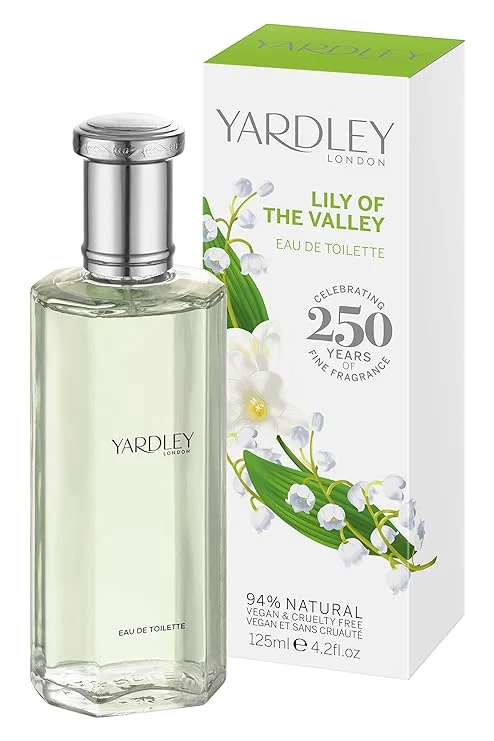 Lily of The Valley by Yardley of London for Women Eau De Toilette Spray, 4.2 Ounce