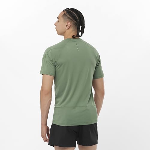 Salomon Men's Cross Run Ss Tee M-Citronelle-Sulphur S